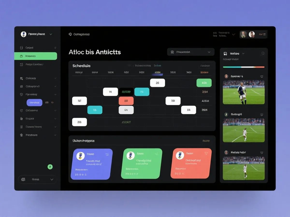 賽事資訊介面示意圖